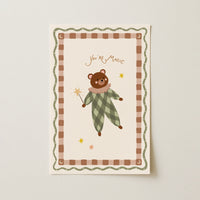 Cute Nursery Bear Print