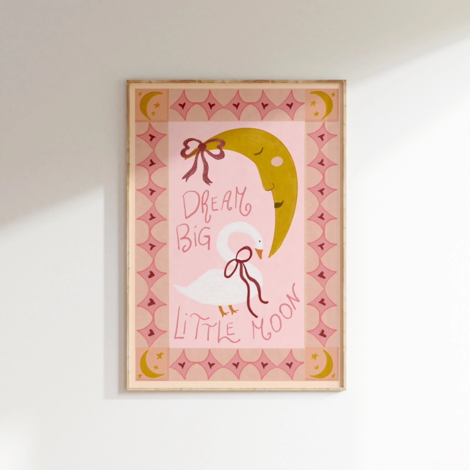 Sweet Moon Wall Art, Girls Room Decor