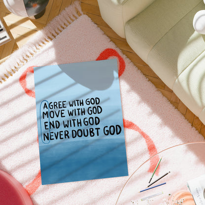 Agree with God – Christian Wall Art