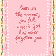 God has never forgotten You - Christian Wall Art