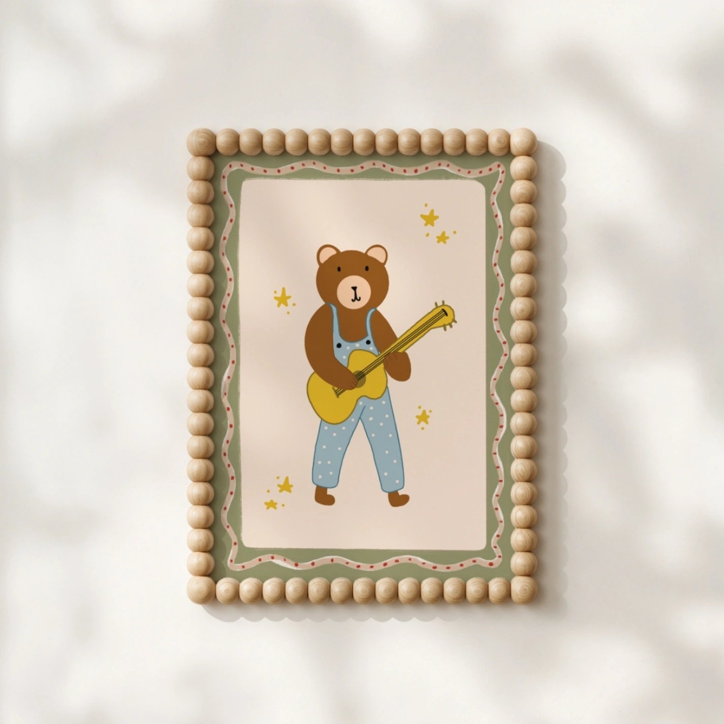 Cute Animal Music Wall Art, Whimsical Kids Decor