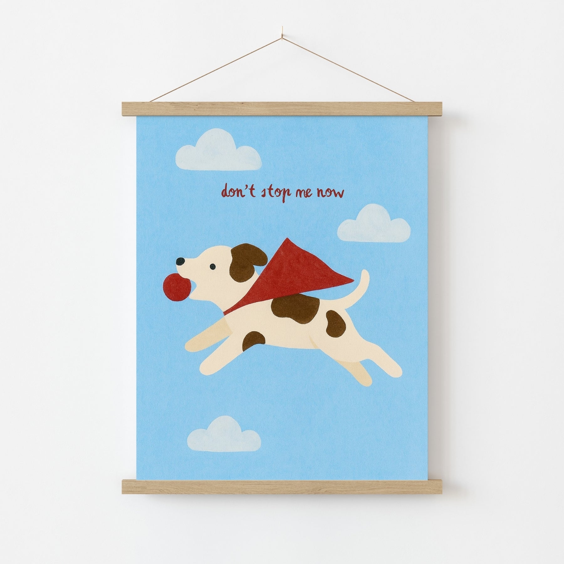 Superhero Dog Nursery Print