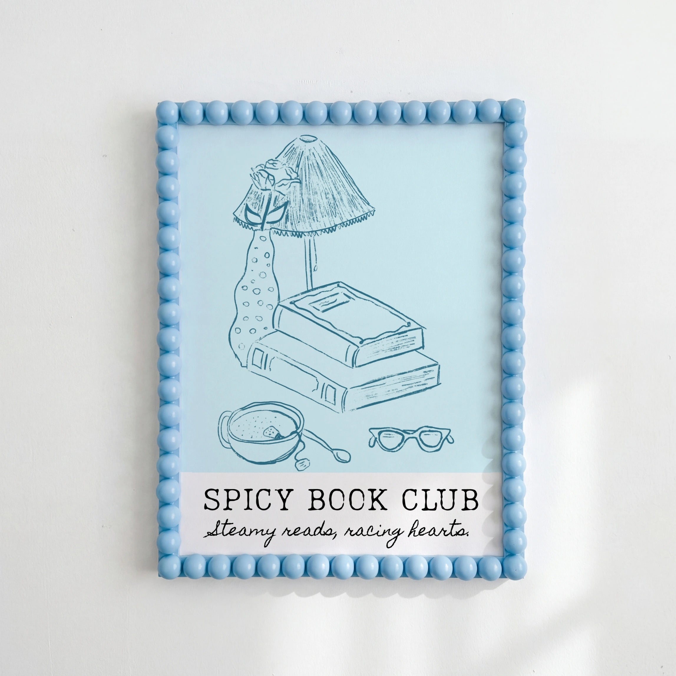 Arte murale "Spicy Book Club" - Stampa romantica e piccante