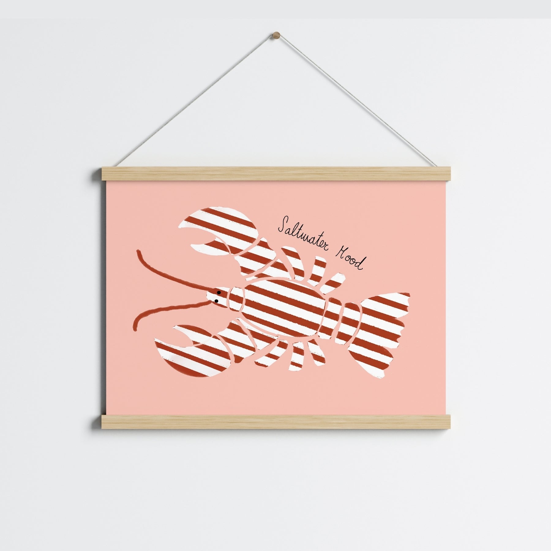 Trendy Coastal Seafood Print