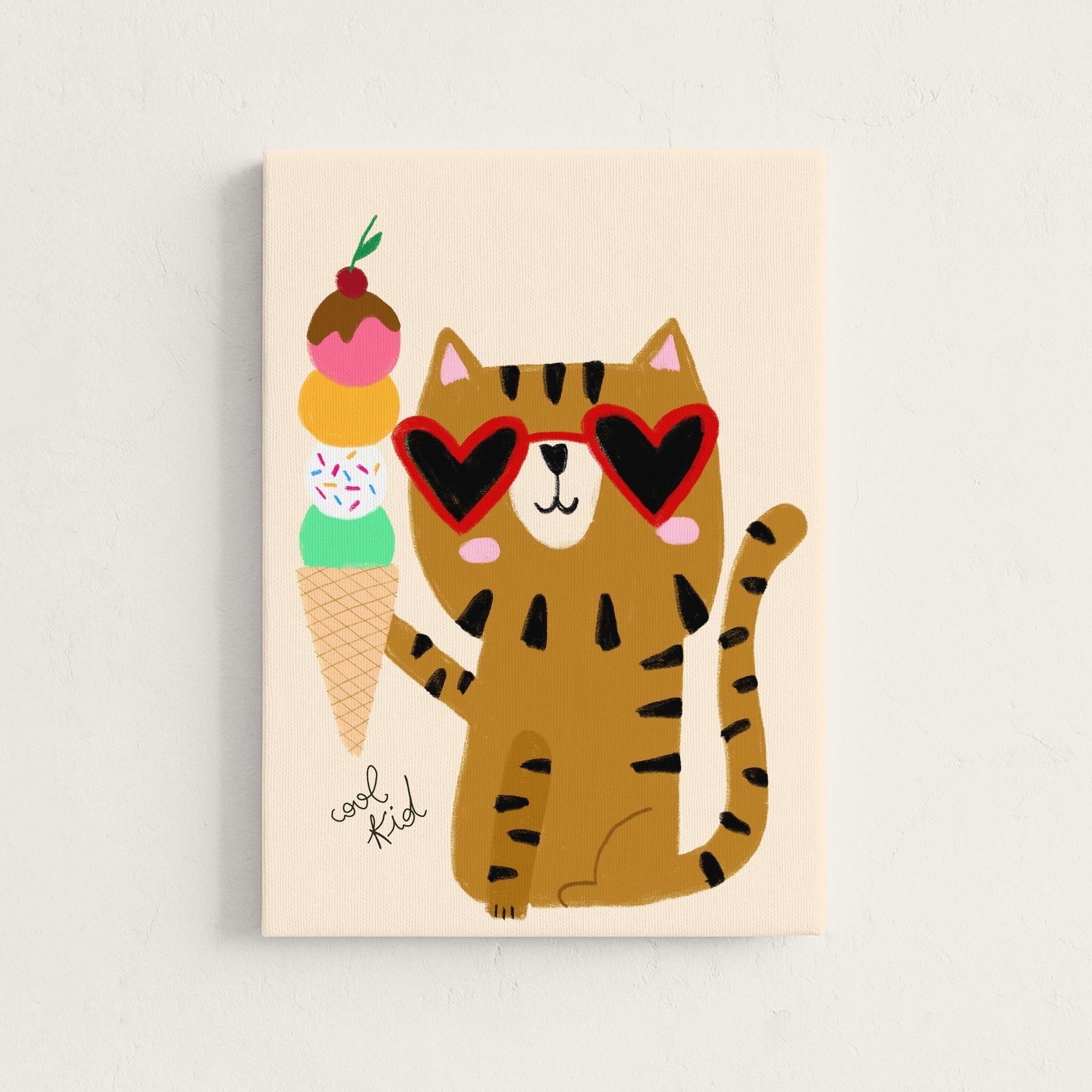 Cool Cat Canvas Wall Art