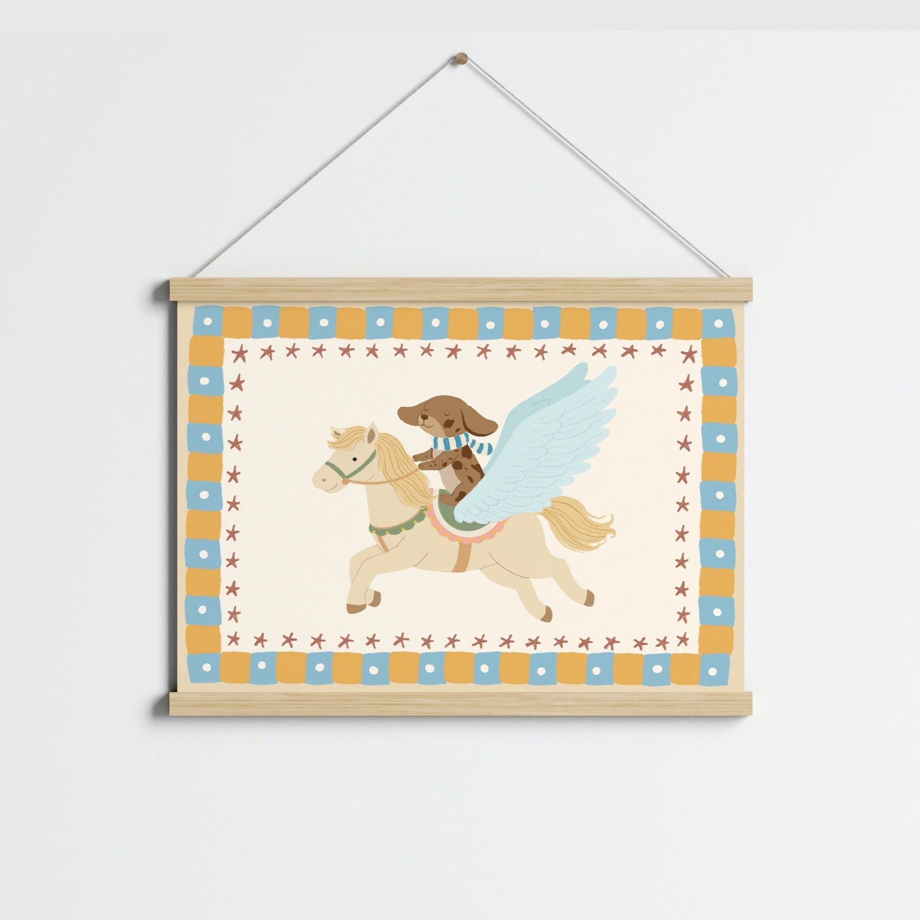 Winged Horse Nursery Wall Art