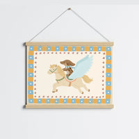 Winged Horse Nursery Wall Art