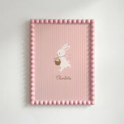 Bunny with Flowers – Personalized Name Poster