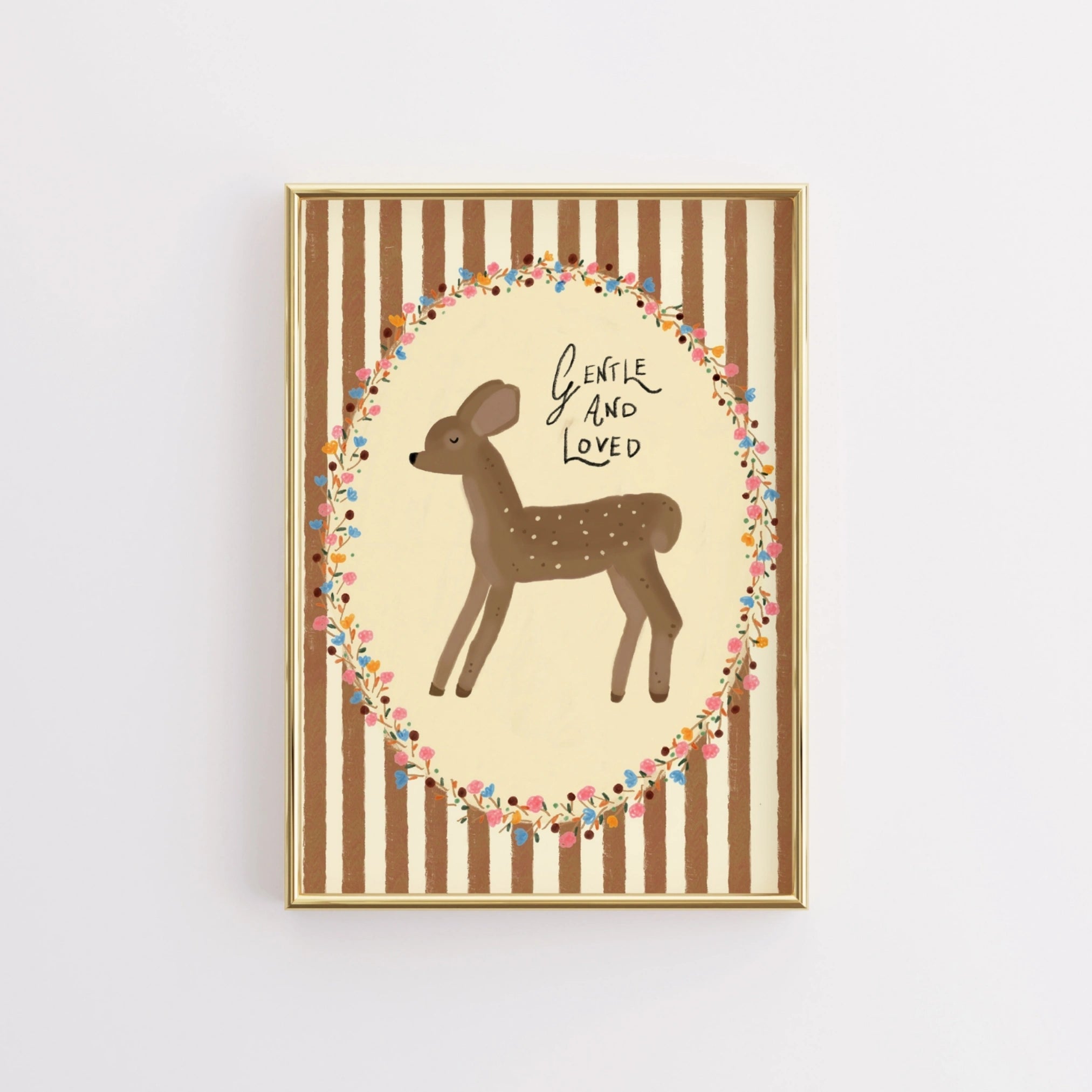 Gentle and Loved Nursery Wall Art
