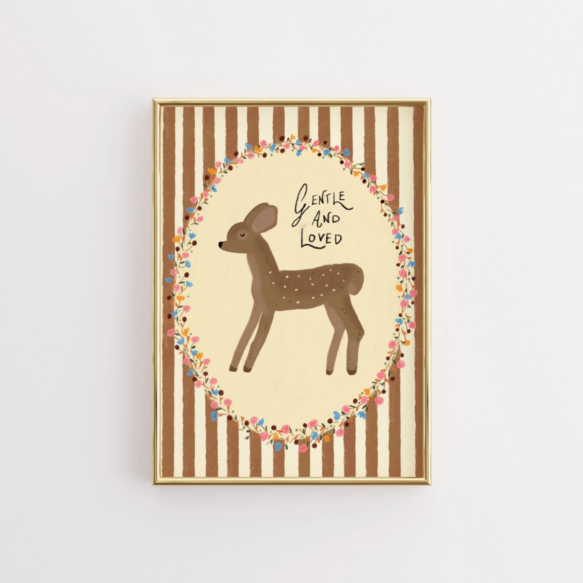 Gentle and Loved Nursery Wall Art