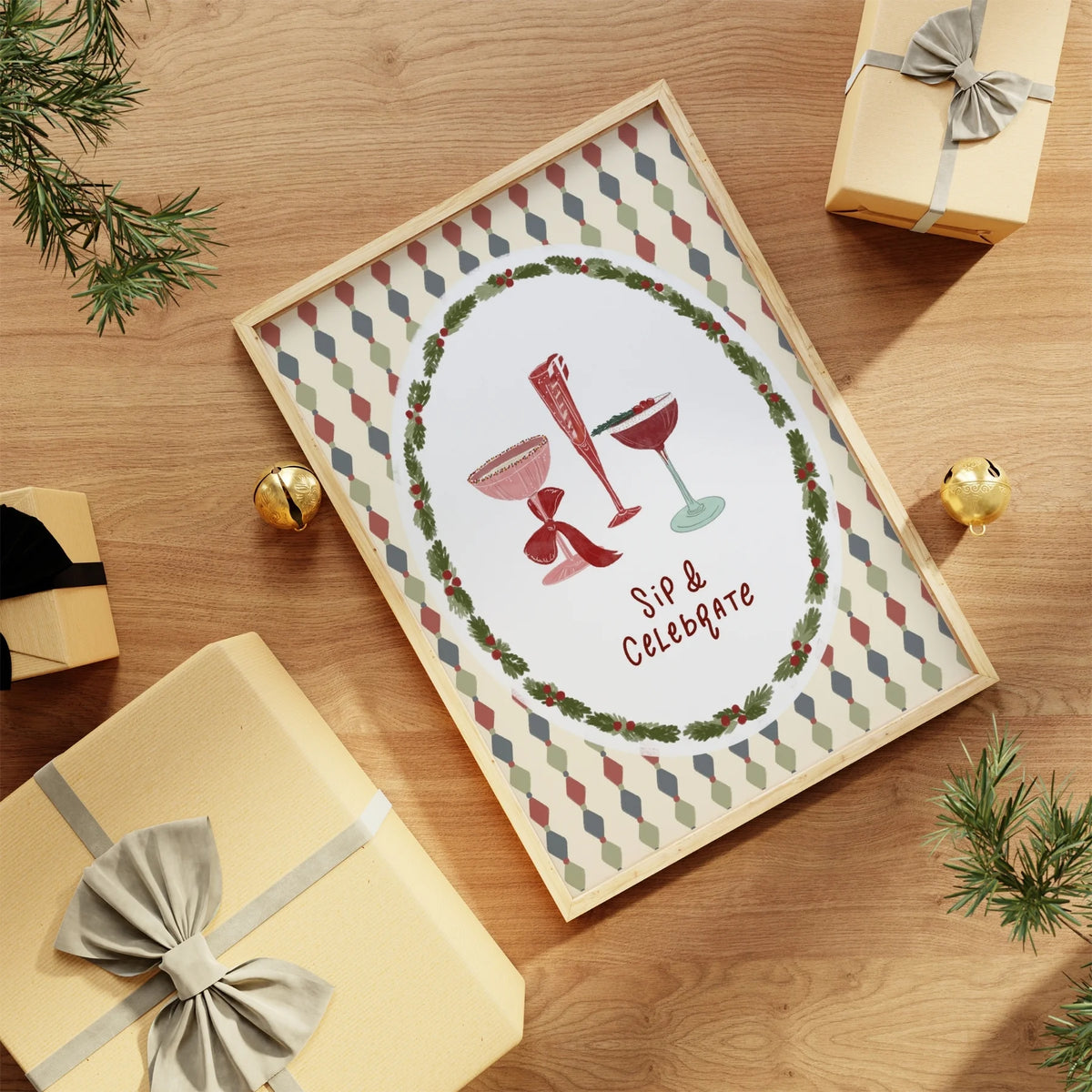Christmas Cocktails – Póster de Navidad