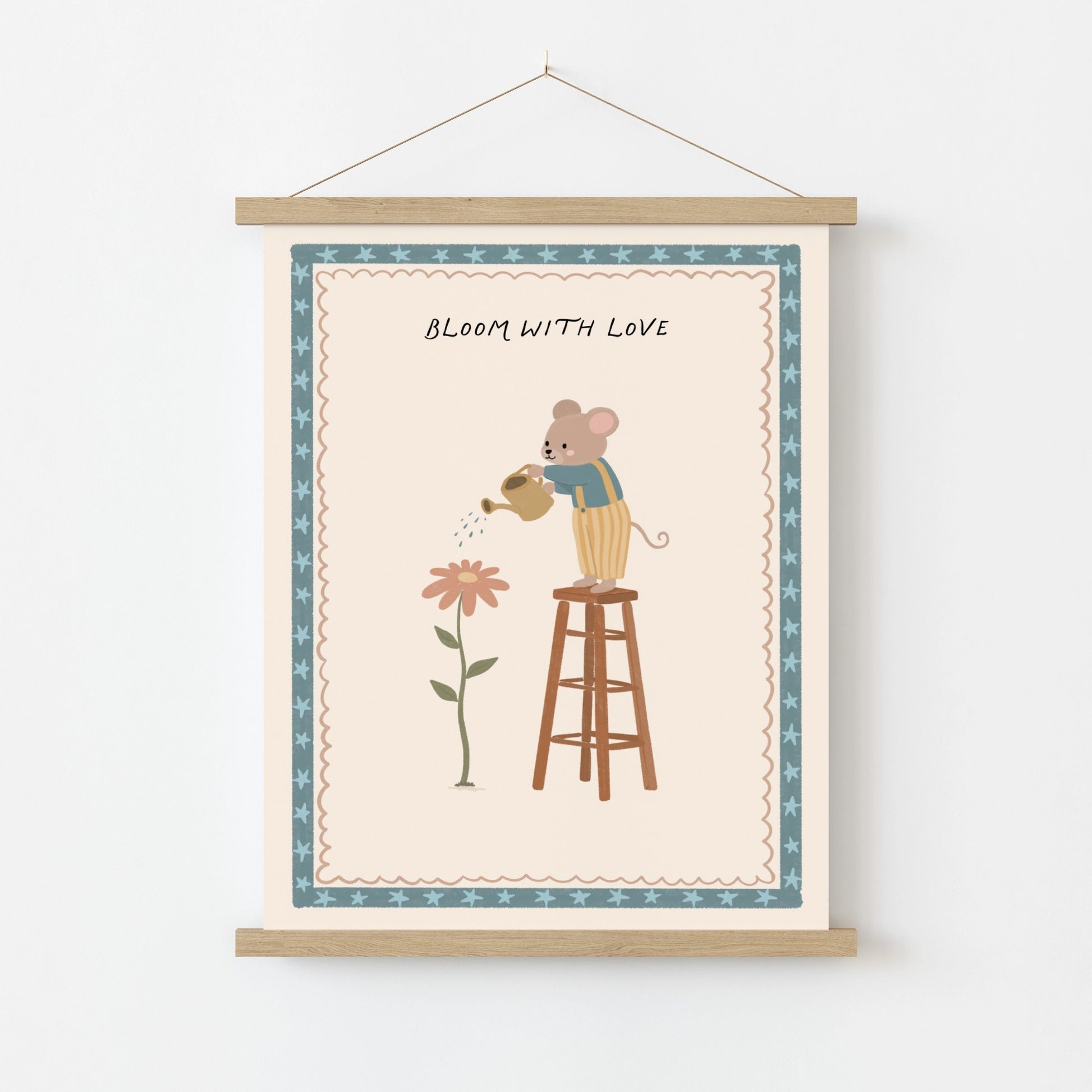 Cute Mouse Illustration Print