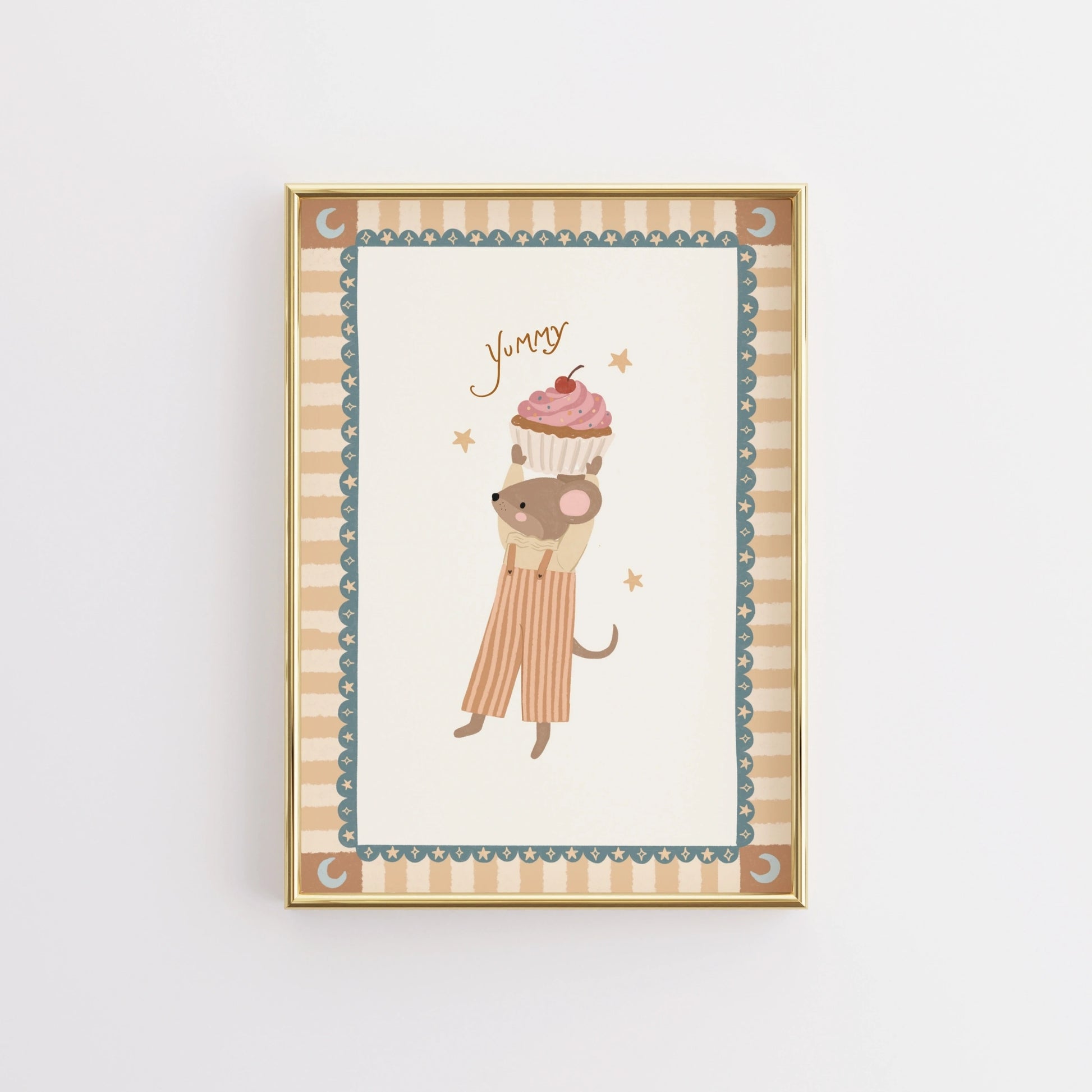 Arte murale Topolino cupcake per cameretta