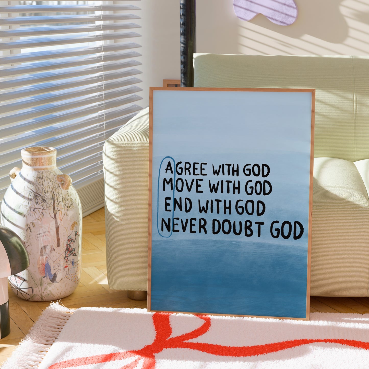 Agree with God – Christian Wall Art