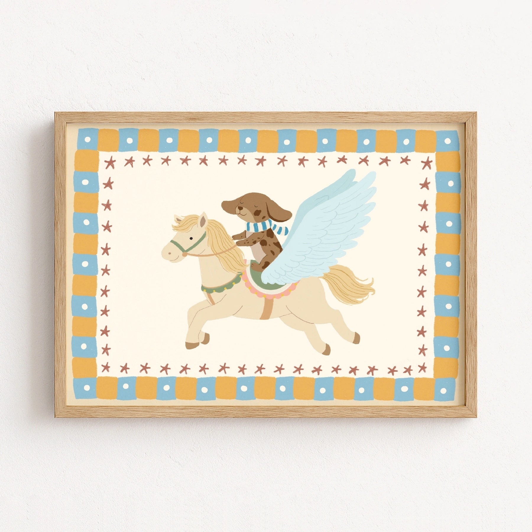 Winged Horse Nursery Wall Art