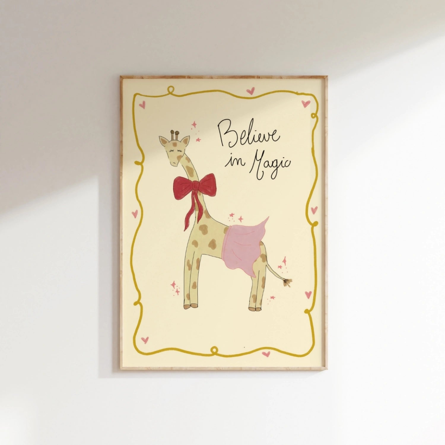Believe in Magic Nursery Print, Girls Room Decor