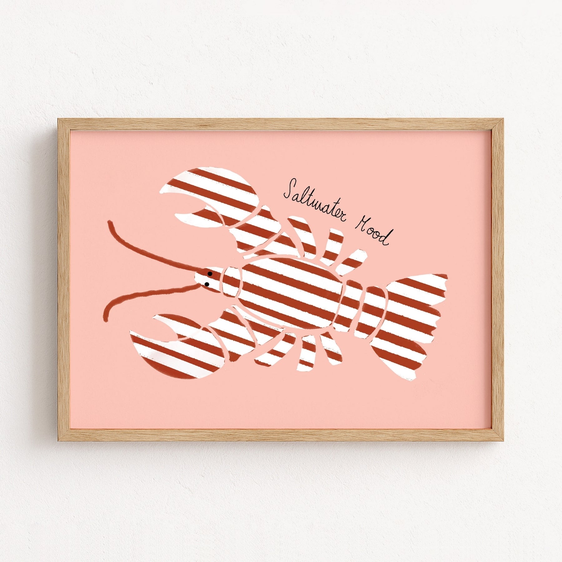 Trendy Coastal Seafood Print
