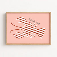 Trendy Coastal Seafood Print