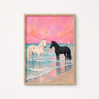 Beach Horse Print
