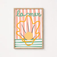 La Mer Print – French Coastal Shell Wall Art