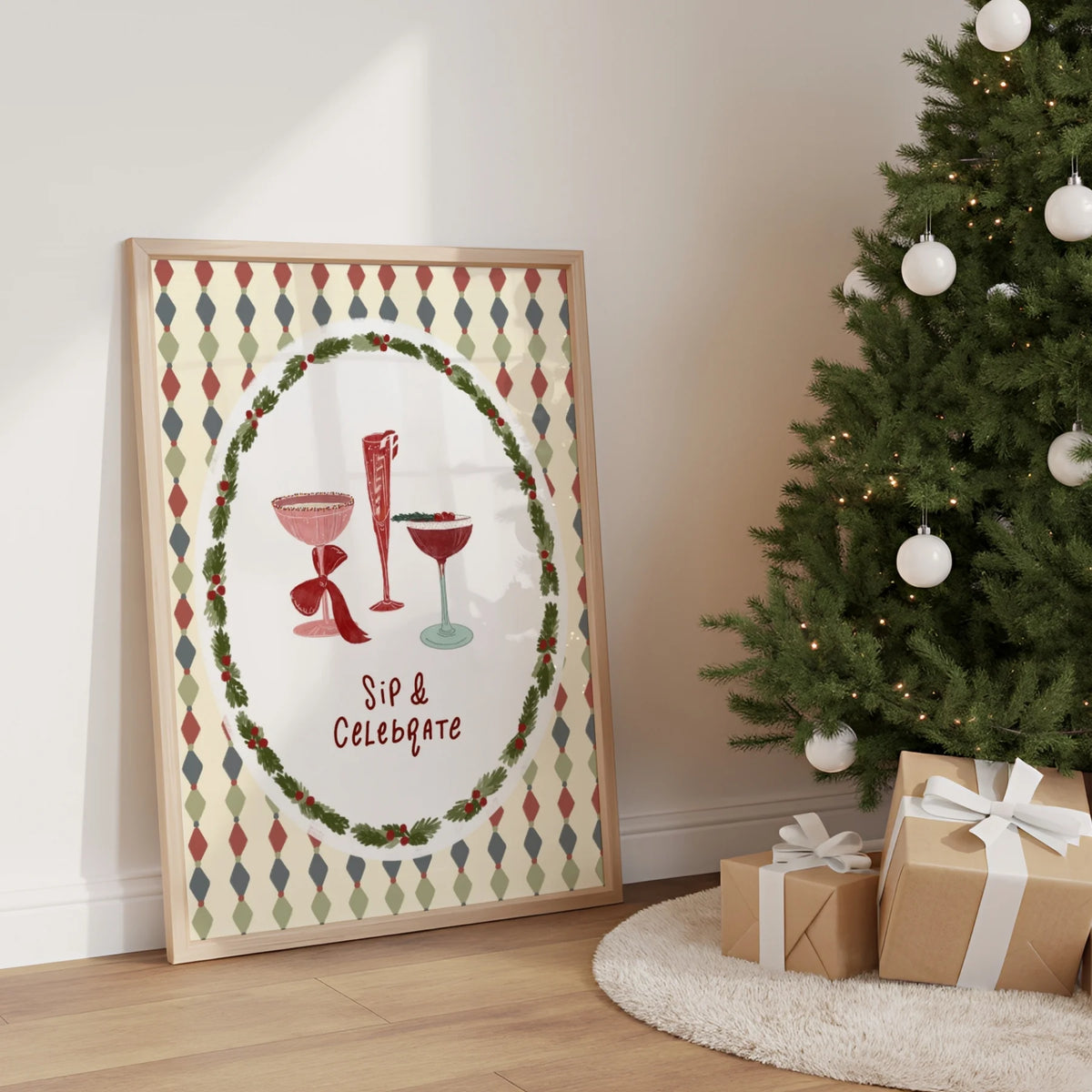 Christmas Cocktails – Póster de Navidad