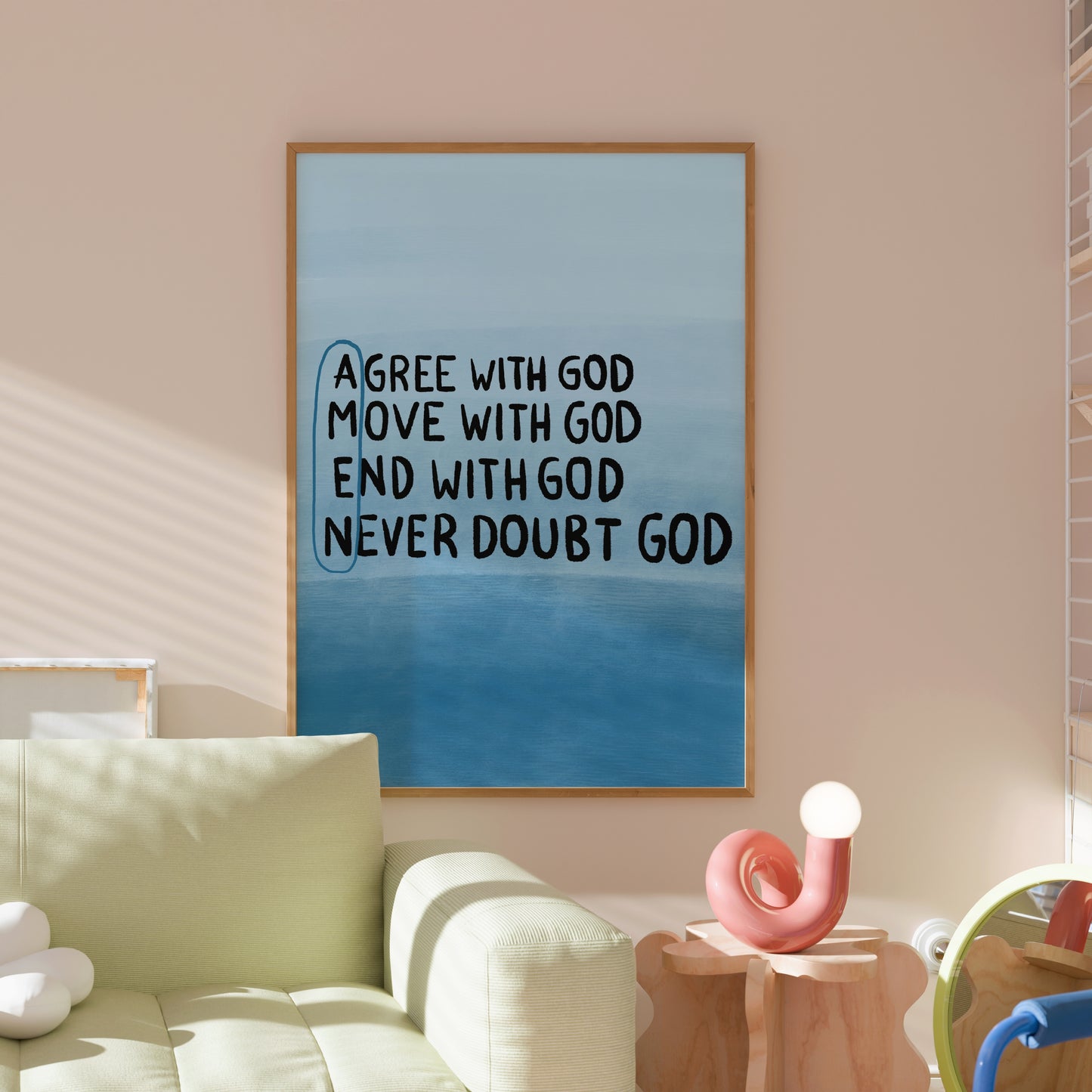 Agree with God – Christian Wall Art