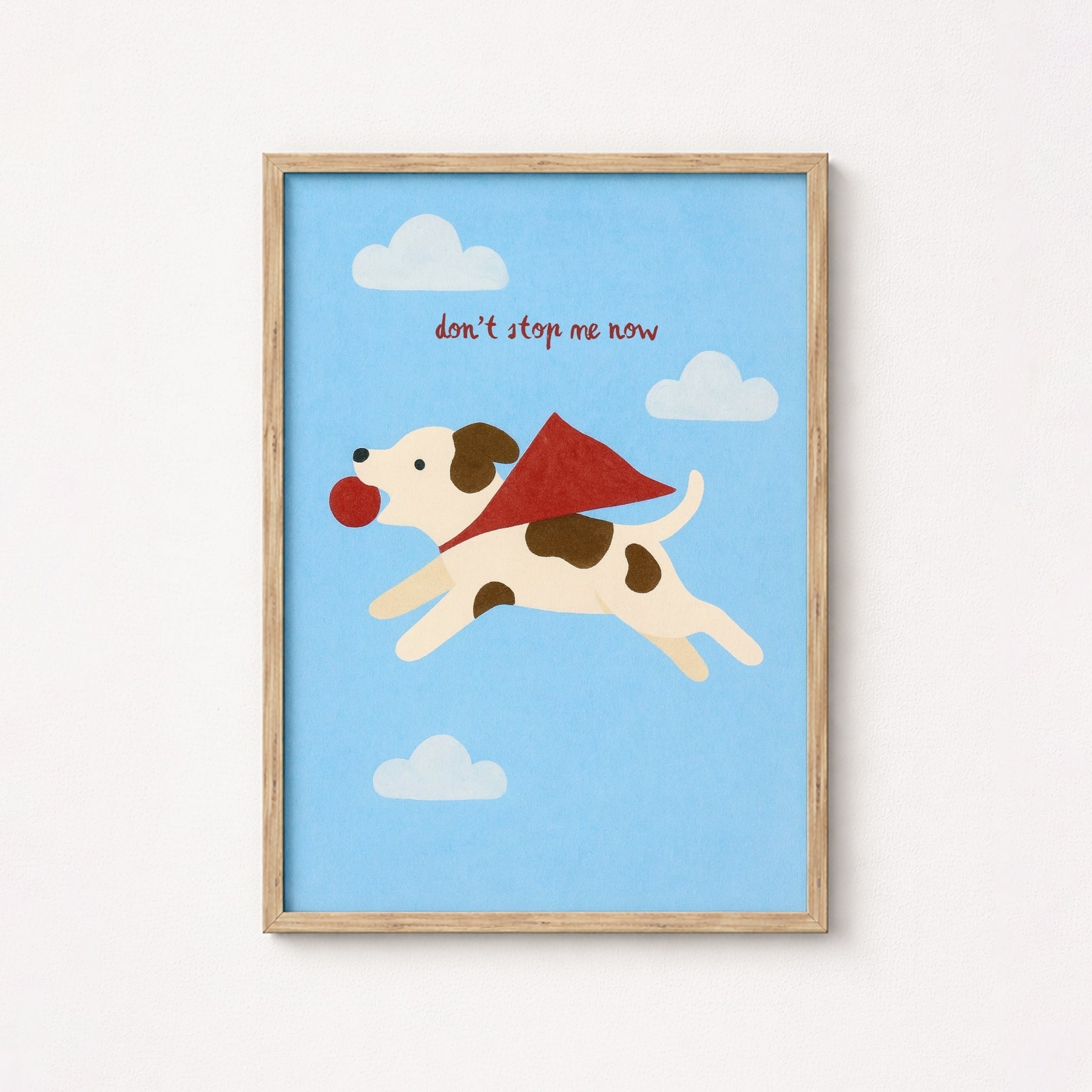 Superhero Dog Nursery Print