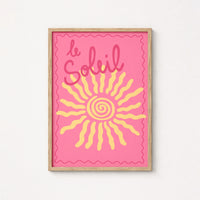 Le Soleil Print – Bright French Summer Wall Art