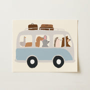 Animal Bus – Nursery & kids wall art