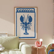 Blue Lobster – Coastal Wall Art