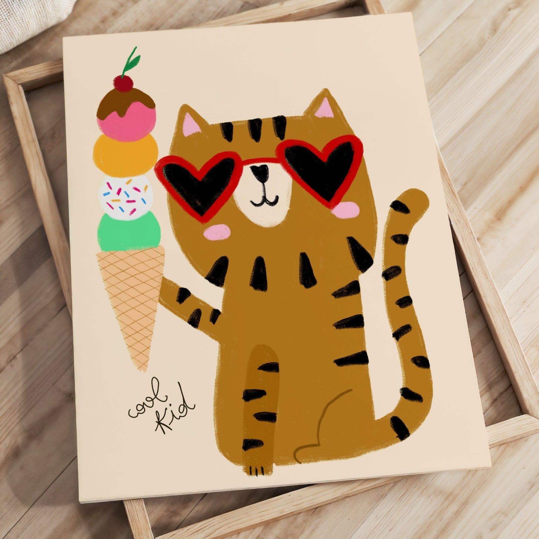 Cool Cat Canvas Wall Art