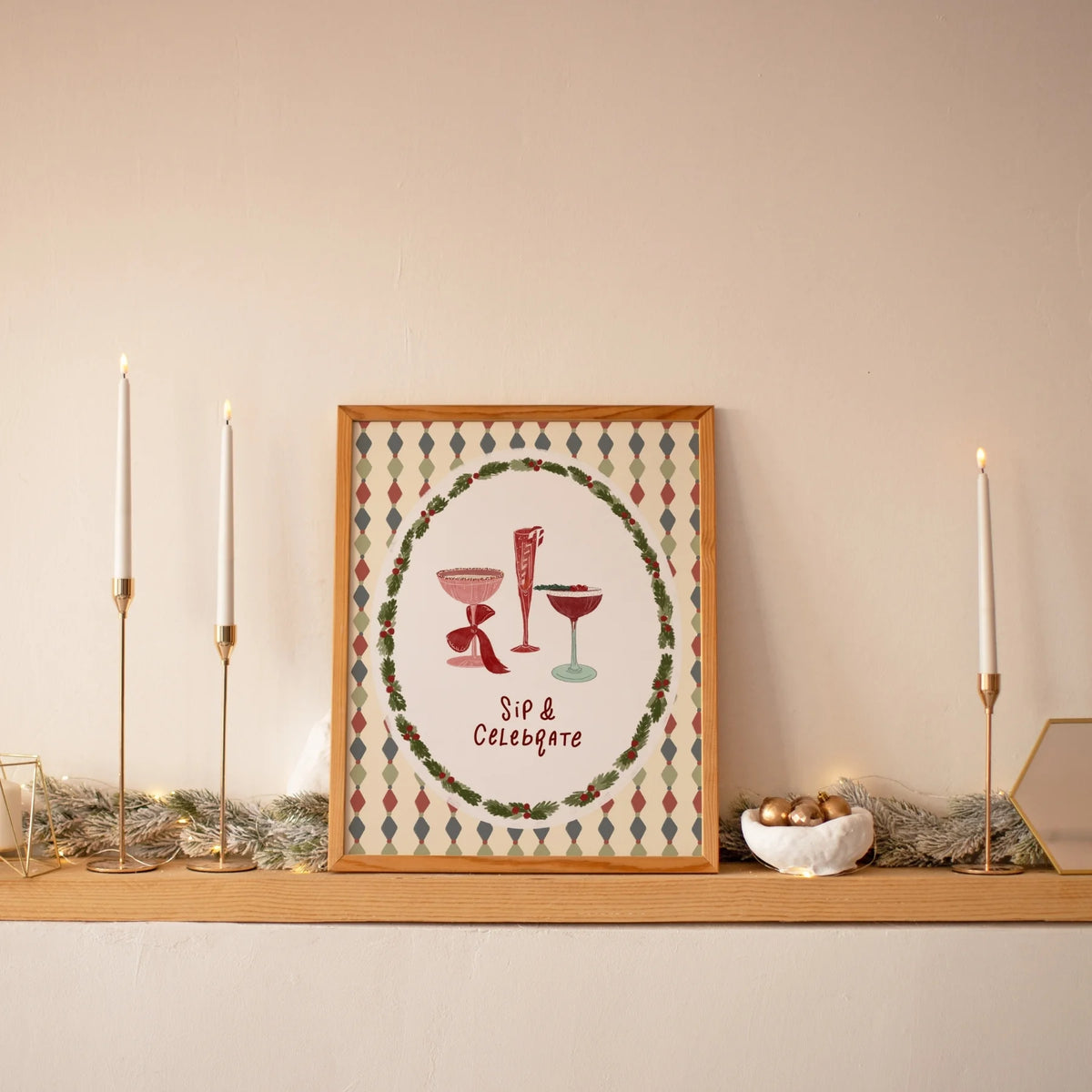 Christmas Cocktails – Póster de Navidad