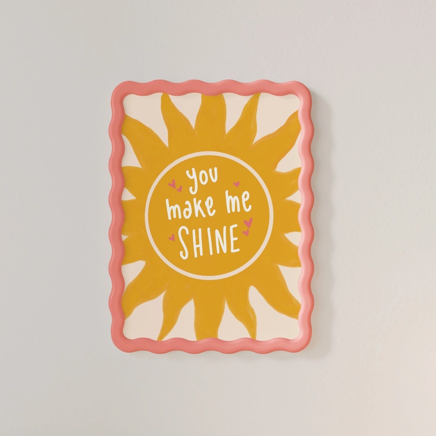 You Make Me Shine Nursery Print, Whimsical Kids Decor