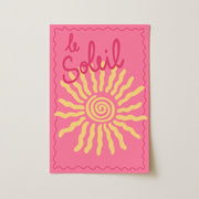 Le Soleil Pink French Summer – Coastal Wall Art