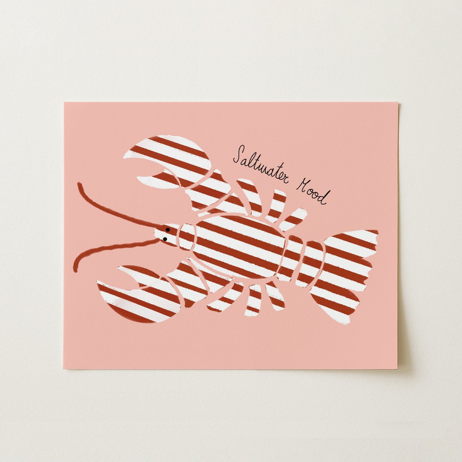 Trendy Coastal Seafood Print