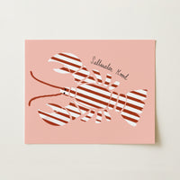 Trendy Coastal Seafood Print