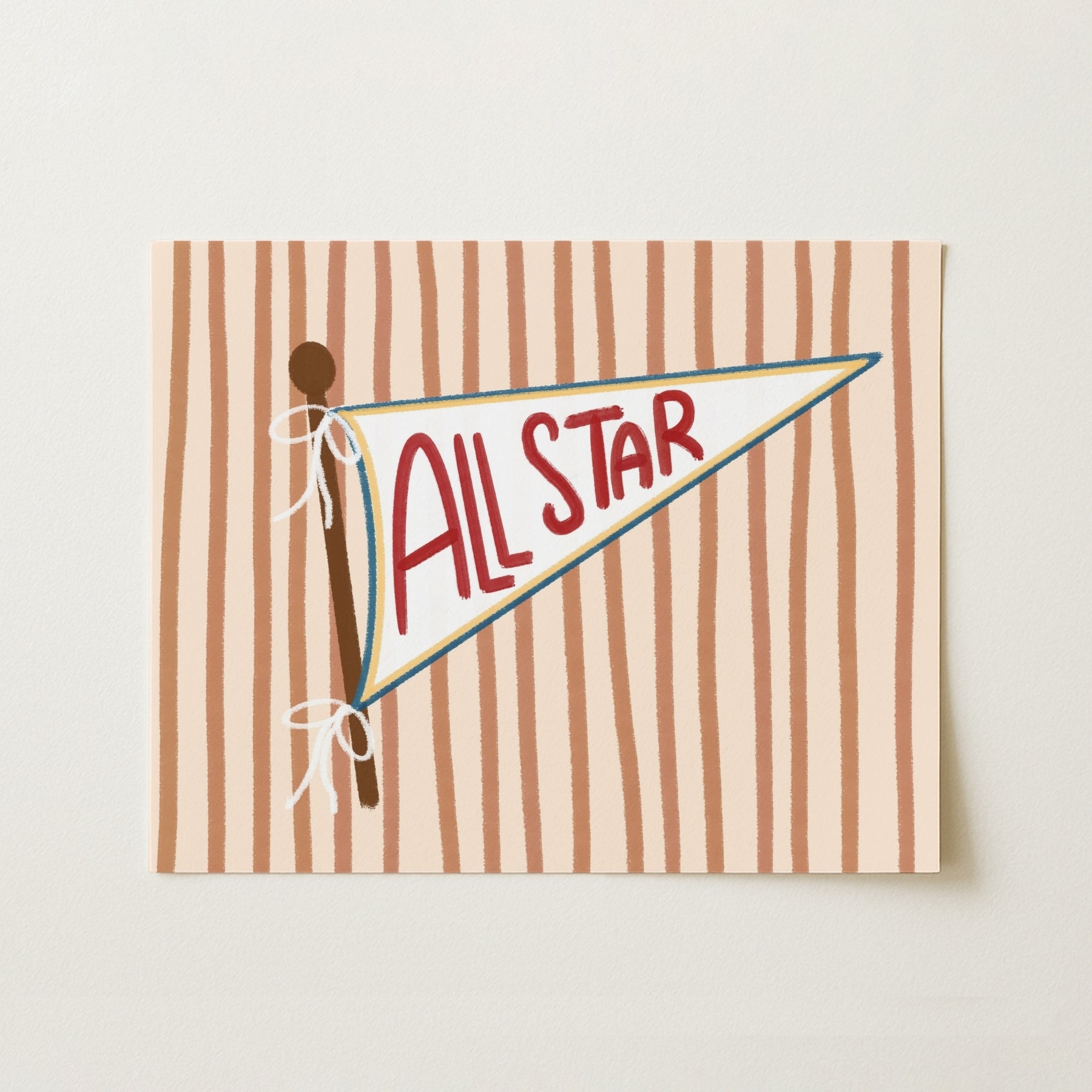 Retro Sports Flag Print