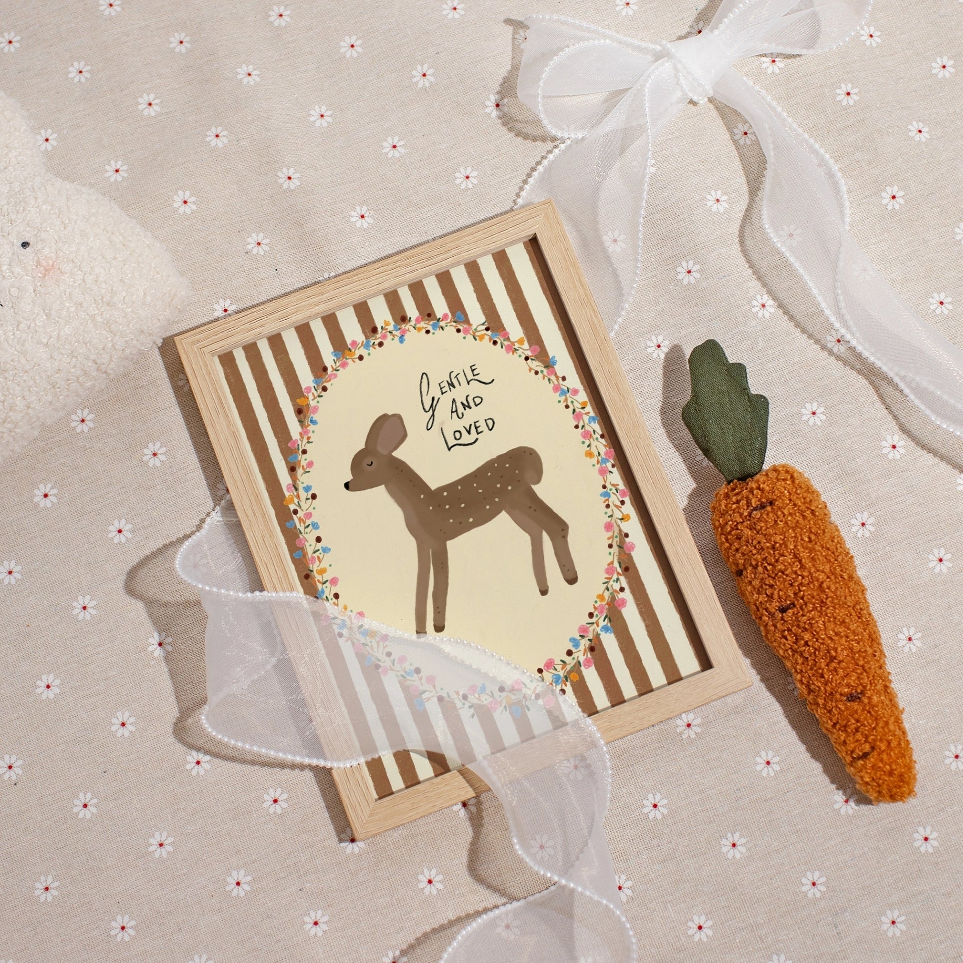 Gentle and Loved Nursery Wall Art