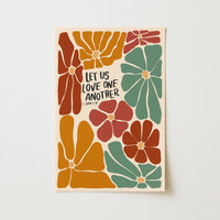 Affiche biblique « Aimez-vous les uns les autres »