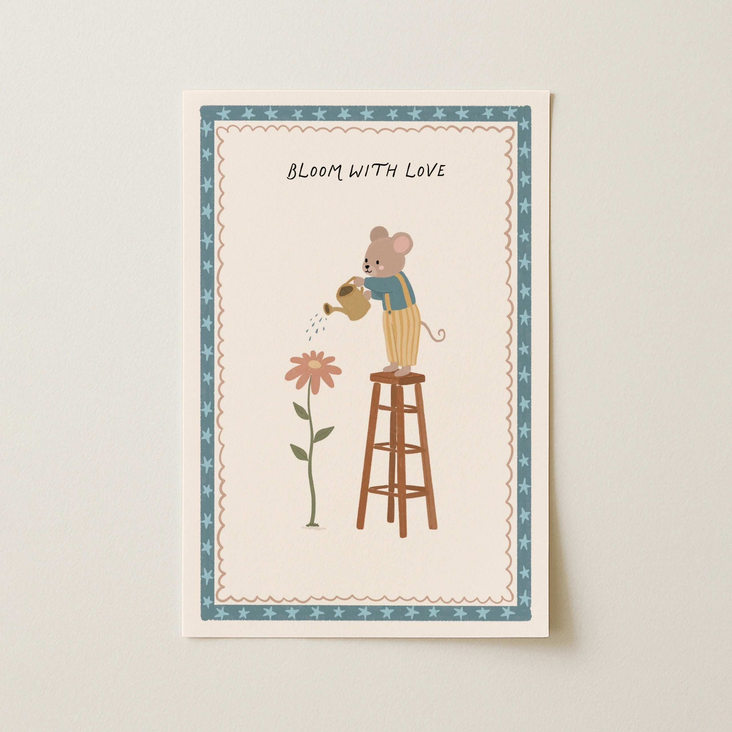 Cute Mouse Illustration Print