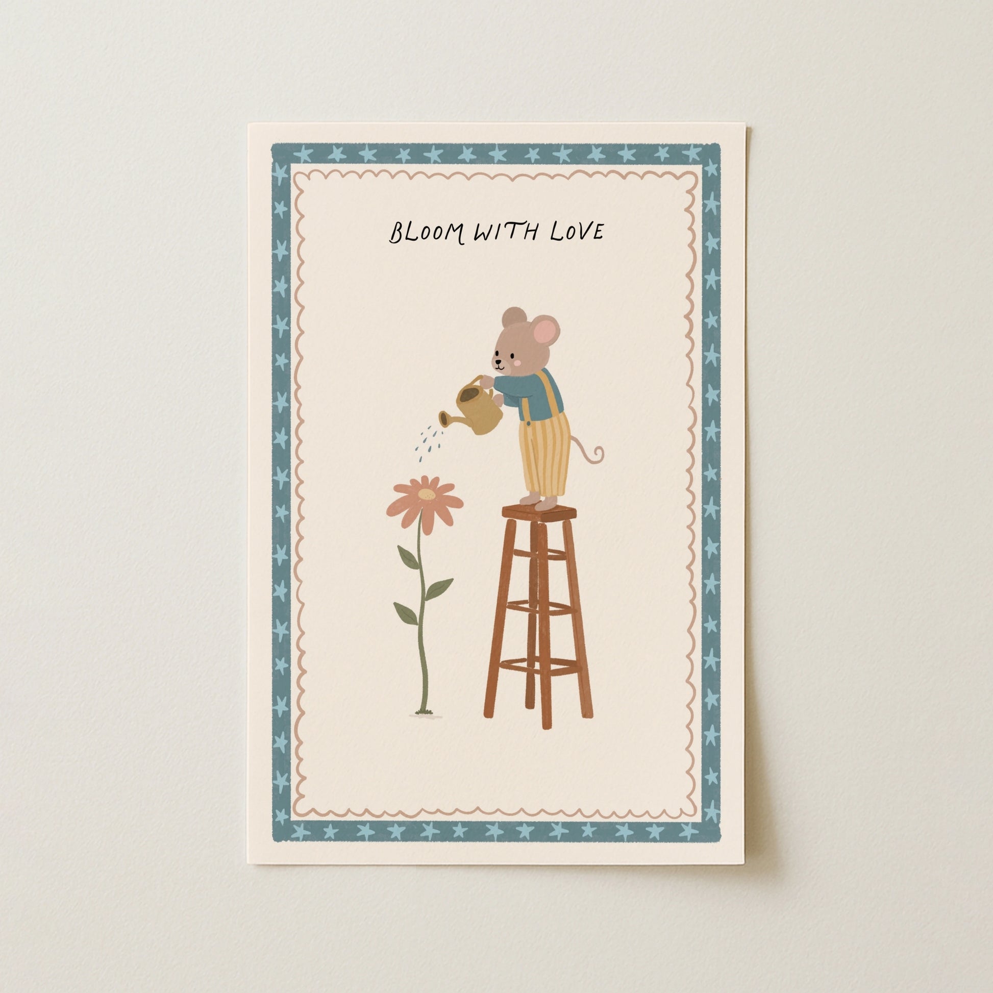 Cute Mouse Illustration Print