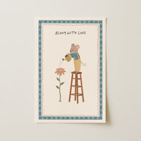Cute Mouse Illustration Print