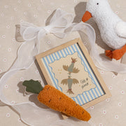 Child of Heaven Blue Stripes and Doves - Nursery & Kids Wall Art