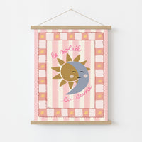 Le Soleil La Lune Nursery Print
