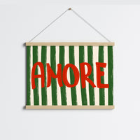 Amore Wall Art Print – Bold Italian Word Poster