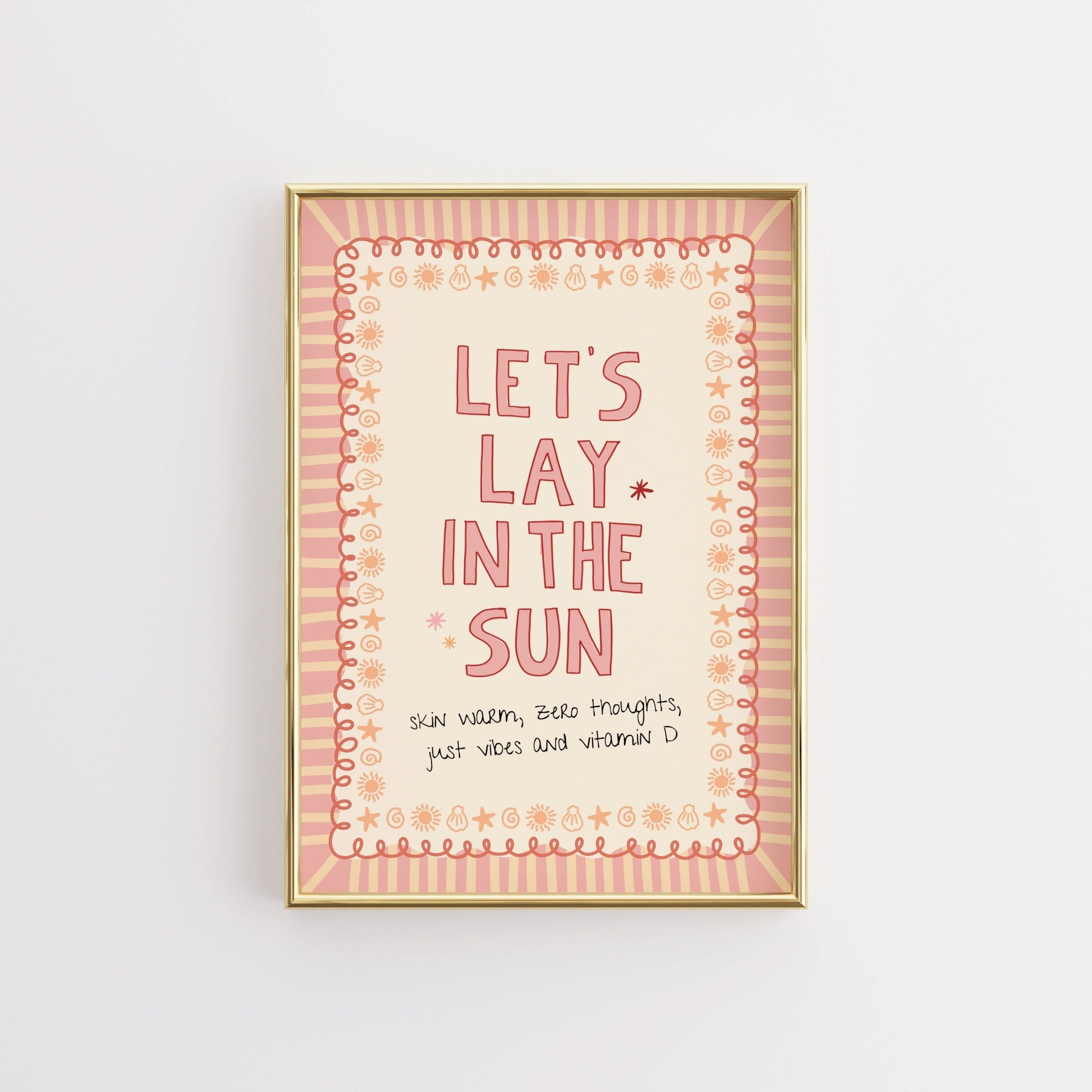 Affiche De Citation D’Été Rose