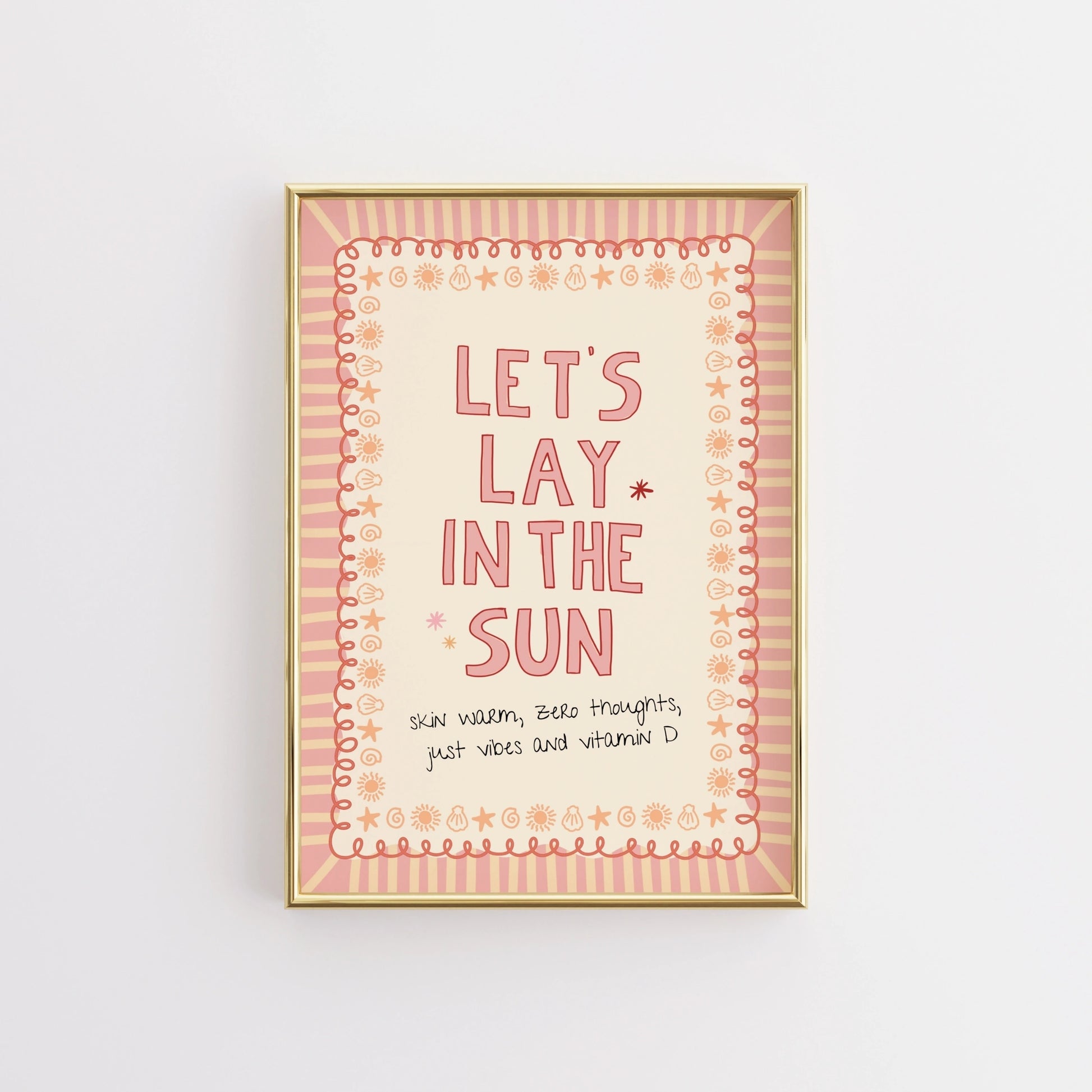 Pink Summer Quote Print