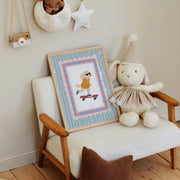 Skateboarding Poodle – Nursery & Kids Wall Art