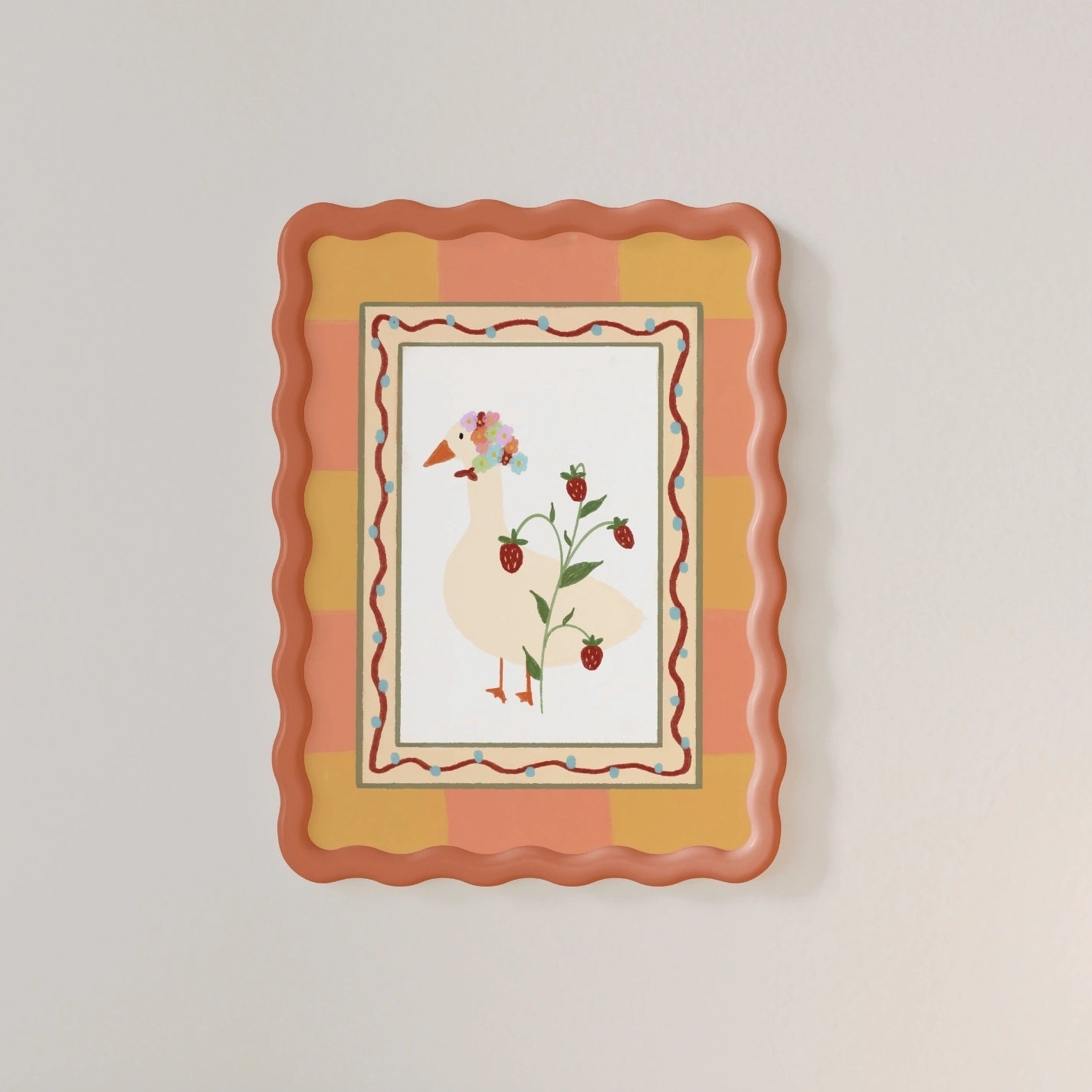 Cute Duck Wall Art, Whimsical Kids Decor