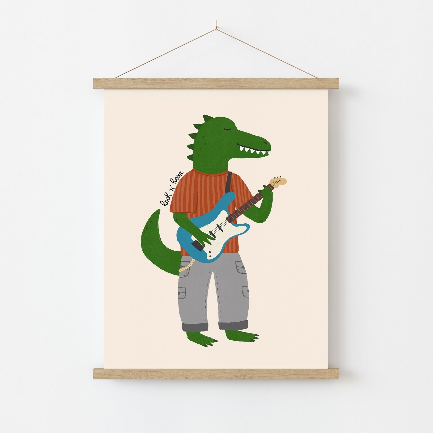 Rockstar Dinosaur Wall Art